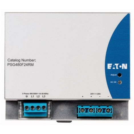 Alimentation,triph,320 600VAC,24VDC/20A 000172885 EATON PSG480F24RM (1/2)