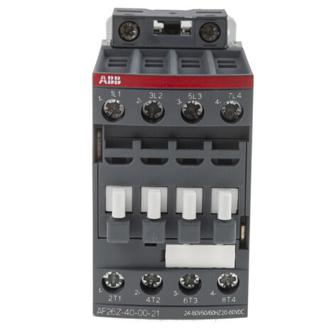 Contacteur ABB série AF26Z, 4 pôles , 4 N/O, 45 A, 24 V (c.a./c.c.), 11 kW ( Prix pour 1 ) (1/2)