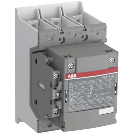 Contacteur AF 146A AC3-3P+1NO+1NF-100...250VAC/DC-Plages 1SFL467002R1311 ABB H047698 (1/2)