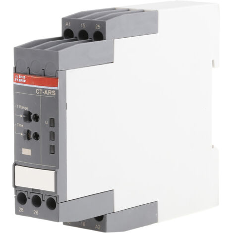 Relais temporisé ABB, 24 240V c.a. / V c.c., Rail DIN, 2 contacts ( Prix pour 1 ) (1/2)