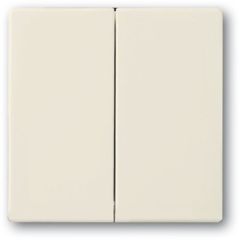Enjoliveur Interrupteur Double Blanc Ivoire 2CKA001751A2744 ABB 1785-82 (1/4)