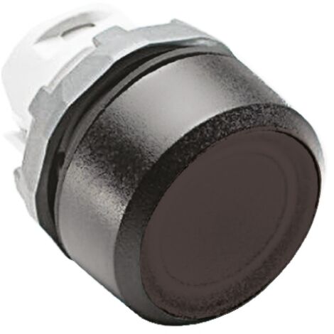 Tête de bouton-poussoir ABB Noir, Momentané, Ø découpe 22mm, ABB Modular ( Prix pour 1 )