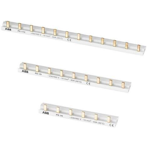 ABB 2CDL210001R1006 Rail de phase Nbr de rangées 1 1 pôle 10 mm² 1 pc(s) C580171 (1/3)