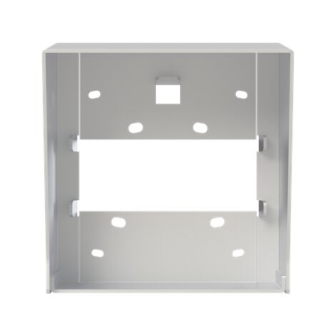 Visière + cadre montage saillie platine alu 1 colonne 1 module 2TMA220161A0001 ABB 41021WC-A (1/3)
