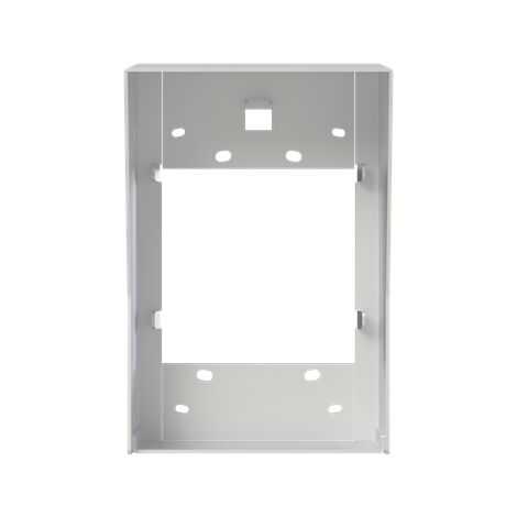 Visière avec cadre montage saillie platine alu 1 colonne 2 modules 2TMA220161A0002 ABB 41022WC-A (1/3)