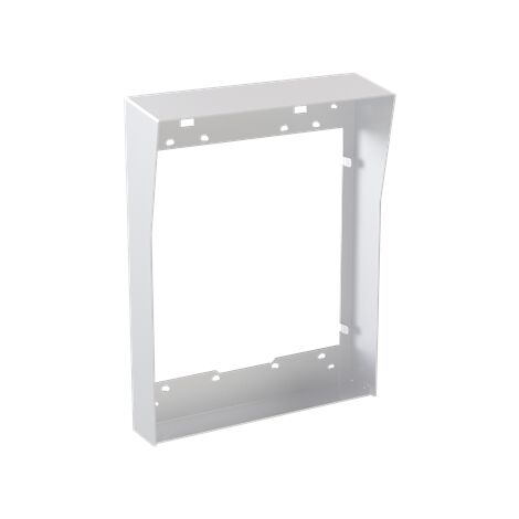 Visière + cadre montage saillie platine alu 2 colonnes 4 modules 2TMA220161A0007 ABB 41026WC-A (1/3)