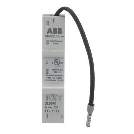 SMISSLINE Adaptateur ZLS970 32A L1 ou L2 ou L3 fil en haut 2CCA180551R0001 ABB D144456 (1/3)