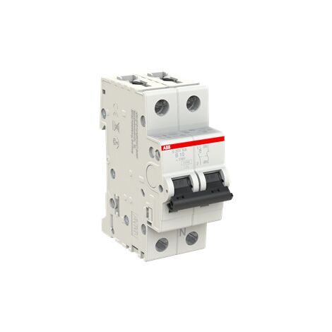 Disjoncteur S201NA 1P+N (Droite) 10A Courbe B - 6000A/10kA (2 Modules) 2CDS251103R0105 ABB 352011 (1/3)