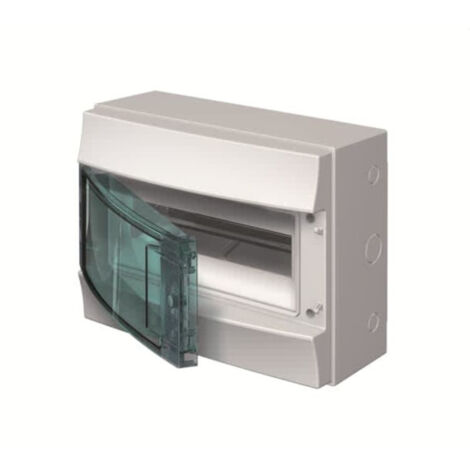 ABB – Coffret électrique étanche IP65 12 modules – 1 rangée saillie avec porte transparente – Résistance au feu jusqu'à 750°C