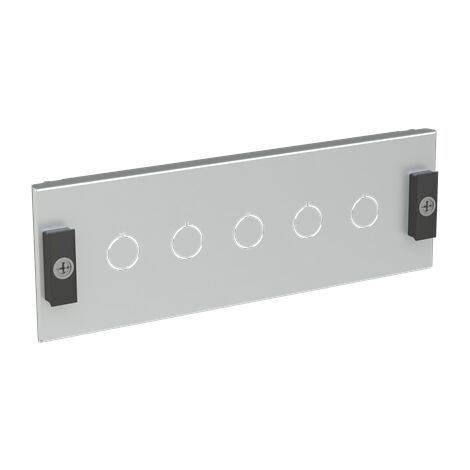 SPEE Combi- Plastron pour 5 boutons-poussoirs/voyants diam. 22.3mm L400 H150 1SZE980090B0110 ABB QCP041000 (1/3)