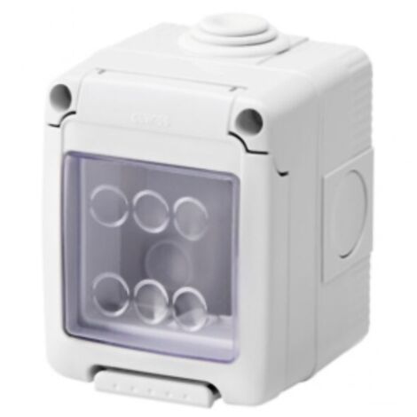 Gewiss boîtier pour les dispositifs System horizontal étanche 2 places IP55