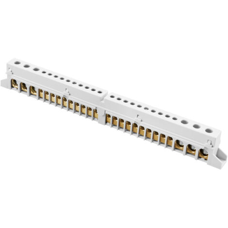 Gewiss – Bornier bipolaire pour coffret 5x25 mm² et 14x10 mm² – 125 A – Raccordement électrique – GW40404 (1/2)