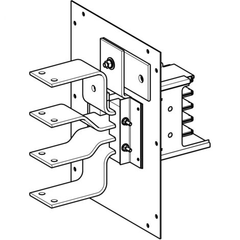 Canalis KSA unité d'alimentation -630A avec entretoise SCHNEIDER KSA630AE4