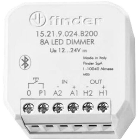 Variateur de lumière YESLY pour ruban LED 8A 12 24V DC Bluetooth FINDER 15219024B200PAS (1/5)