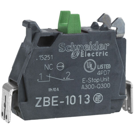 Harmony bloc contact 1F raccordement cosses Faston SCHNEIDER ZBE1013 (1/5)