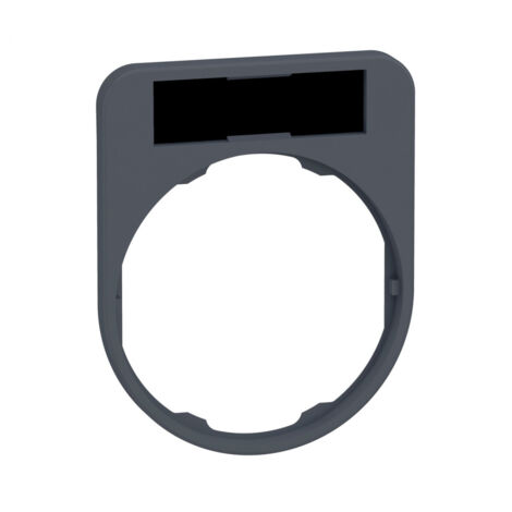 Harmony porte-étiquette flush 30x40 + étiq 8x27 vierge fond noir/rouge SCHNEIDER ZBYF2101 (1/4)