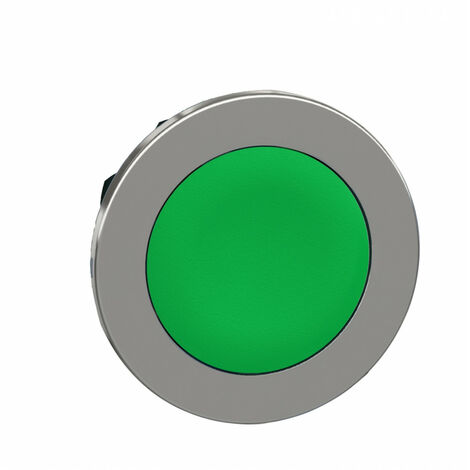 Bouton-poussoir de commande Harmony XB4 - affleurant - 1F - Ø22 - vert