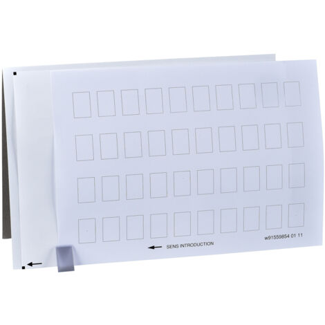 Harmony planche de 40 étiquettes 18x27 prédécoupées SCHNEIDER ZBY5100