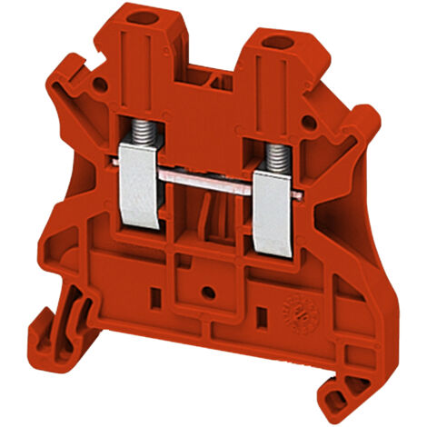 Borne à vis passant 2 points 2,5mm² rouge SCHNEIDER NSYTRV22RD (1/2)