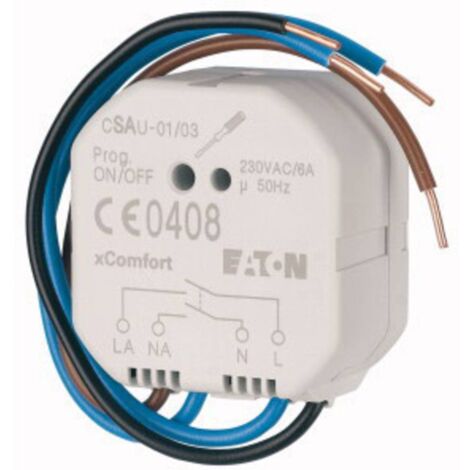 CSAU-01/03 Eaton xComfort Actionneur de commutation Puissance de coupure (max.) 1380 W (1/3)