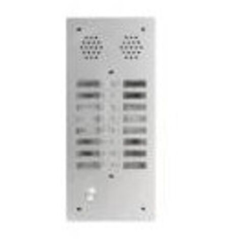 Plaque a.v alu 6mm 2r 16bp URMET 7772/16 (1/2)