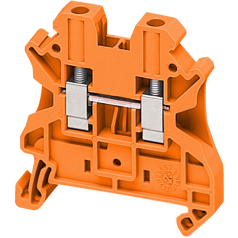 Borne à vis passant 2 points 4mm² orange SCHNEIDER NSYTRV42AR (1/2)