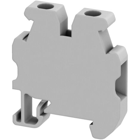 Borne à vis mini pour rail DIN 15mm Pasant 2 points 2,5mm² gris SCHNEIDER NSYTRV22M (1/2)