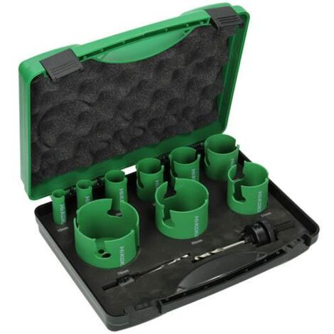Coffret électricien 9 scies trépan Ø19 à 76mm carbure HIKOKI 754252