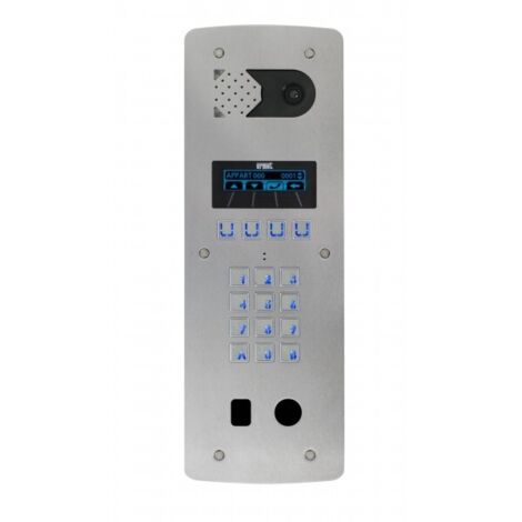 Platine vidéo à défilement 2VOICE 2 lignes 2 perçage T25 - Inox URMET D83/I2L