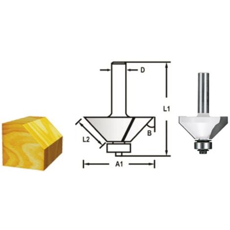 FRAISE CHANF+RLT Q6 D22,2 A25 MAKITA D-48664