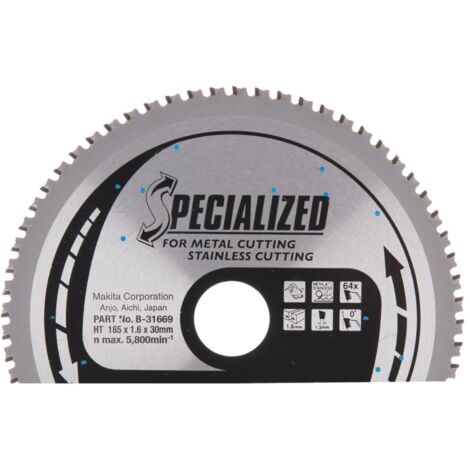 LAME TCT PO SIL 185/30/64 INOX MAKITA B-31669 (1/3)