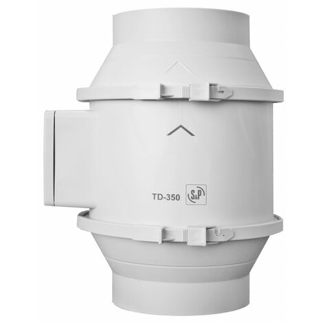 Ventilateur de conduit, 250/330 m3/h, 3 vitesses, moteur 60 Hz, D 125 mm S&P (UNELVENT) 256555 (1/4)