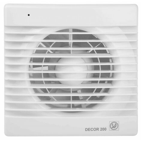 Aérateur - DECOR-200 CRZ UNELVENT - 402984  Tempo réglable de 1 à 30 mn - débit: 180 m3/h - diam.: 118 mm