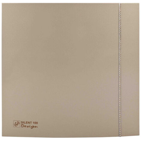 Aérateur VMP - SILENT 100 CZ CHAMP DESIGN SW UNELVENT - 403488 Aérateur VMP ultra-silencieux design clapet anti-retour couleur champagne Swarovski