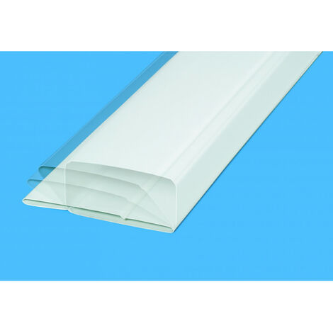 Tube rectangulaire pliant 1.5m 55x110 - TPL 200 S&P UNELVENT - 832003  Conduit long. 1.5m
