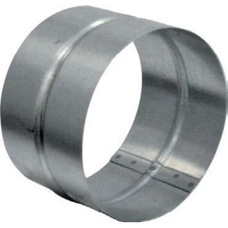 Unelvent – Manchon femelle-femelle galvanisé 100 mm – Raccord VMC pour conduits ventilation – Résistant à la corrosion – Installation facile