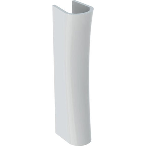 Allia – Colonne de lavabo Bastia blanche – Céramique – Hauteur 69 cm – Compatible lavabos 55/60 cm – 4 pattes de fixation fournies