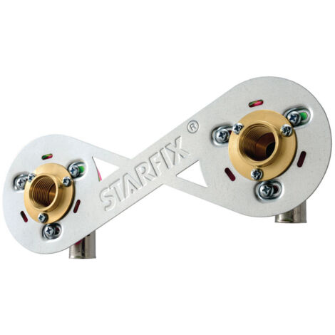 Anquier – Sortie de cloison à sertir 150mm – Raccord PER Ø16-F 1/2 – Fixation pour robinetterie – Convient à toutes épaisseurs de cloison