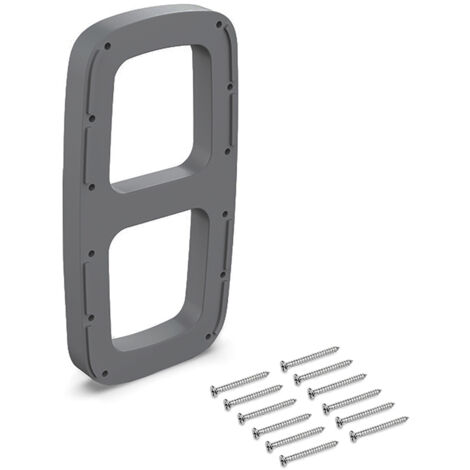 Emuca Jeu de inserts latéraux pour l'accrochage de l'étrier de l'armoire Sling, Plastique, Titane