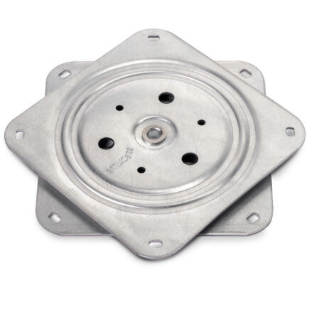 Emuca – Plateforme tournante Giro 4 – Charge maximale 100 kg – Acier zingué – Roulements à billes pour rotation fluide – 3198305 (1/9)
