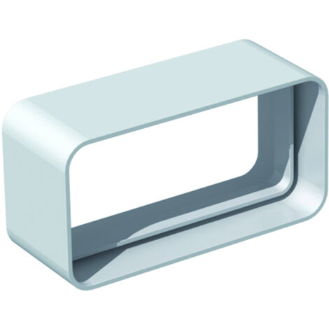 Manchon droit PVC rectangulaire 55 x 110 mm/circulaire D 100 mm gamme TUBPLA S&P (UNELVENT) 833647