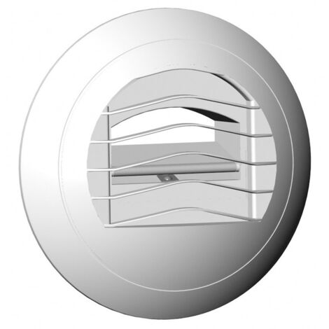 Unelvent – Bouche d'extraction PVC 125 mm – Débit 45-135 m³/h – Compatible VMC autoréglable – Améliore la qualité de l'air intérieur (1/6)