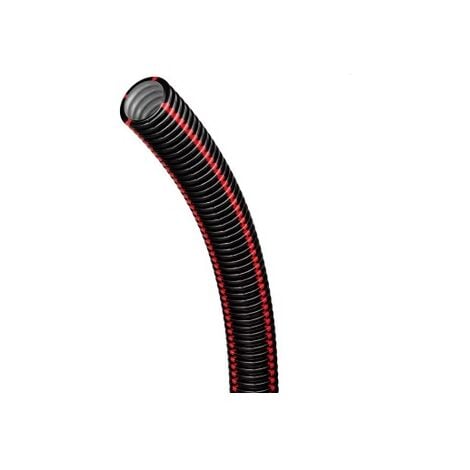 Gaine TPC TPGLISS Noire Bande Rouge D.90mm/L.25M pour protéger les réseaux electriques COURANT 32035120