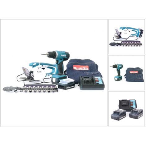 ENSEMBLE DE 2 MACHINES MAKITA 14,4 V LI-ION 1,3 AH (DF347D + UM165D) - DK14004X1-- (1/5)