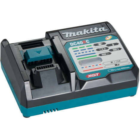 Makita – Chargeur Li-ion 40V 4A pour batteries XGT – Alimentation 220-240V – Refroidissement par ventilateur – Montage mural (1/4)