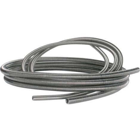 Tucai – Tuyau inox annelé DN 16 – Filetage FF 3/4' – Haute résistance à la corrosion et à la température +300ºC – Raccords en laiton nickelé