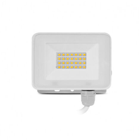 Projecteur LED Plat AC220/240V 30W 1800lm 110° Étanche IP65 IK05 - Blanc Chaud 3000K (1/5)