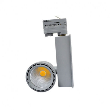 Spot LED sur Rail avec Adaptateur 3 allumages Gris 35W 3000K