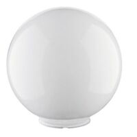Globe opale globos blanc – Abat-jour en verre opale – Hauteur 30cm – Largeur 20cm – Pour éclairage intérieur – Dopo