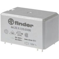 Relais de puissance CI 2NO 30A 24V DC doubles picots AgNi FINDER 662290241300